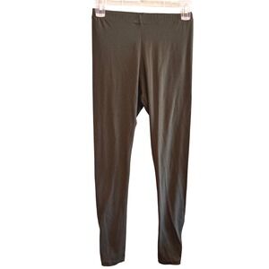 Just Be Womens Olive Green Slim‎ Fit Stretch Leggings Size Small Solid Casual